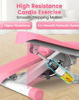 Yagud® Exercise Mini Stair Stepper Machine with Resistance Bands