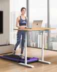 Presale-Yagud 2 in 1 Folding Treadmill Purple with Handrail