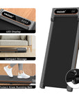 Portable Under Desk Walking Pad with Remote Control and LED Display