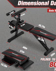 Adjustable Weight Bench With Resistance Bands