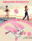 Yagud® Exercise Mini Stair Stepper Machine with Resistance Bands